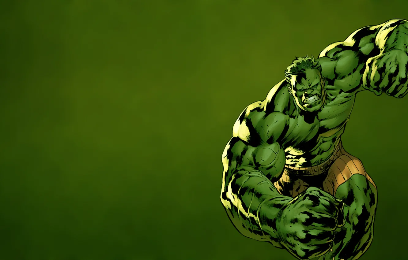 Фото обои зеленый, фантастика, ярость, халк, marvel, hulk