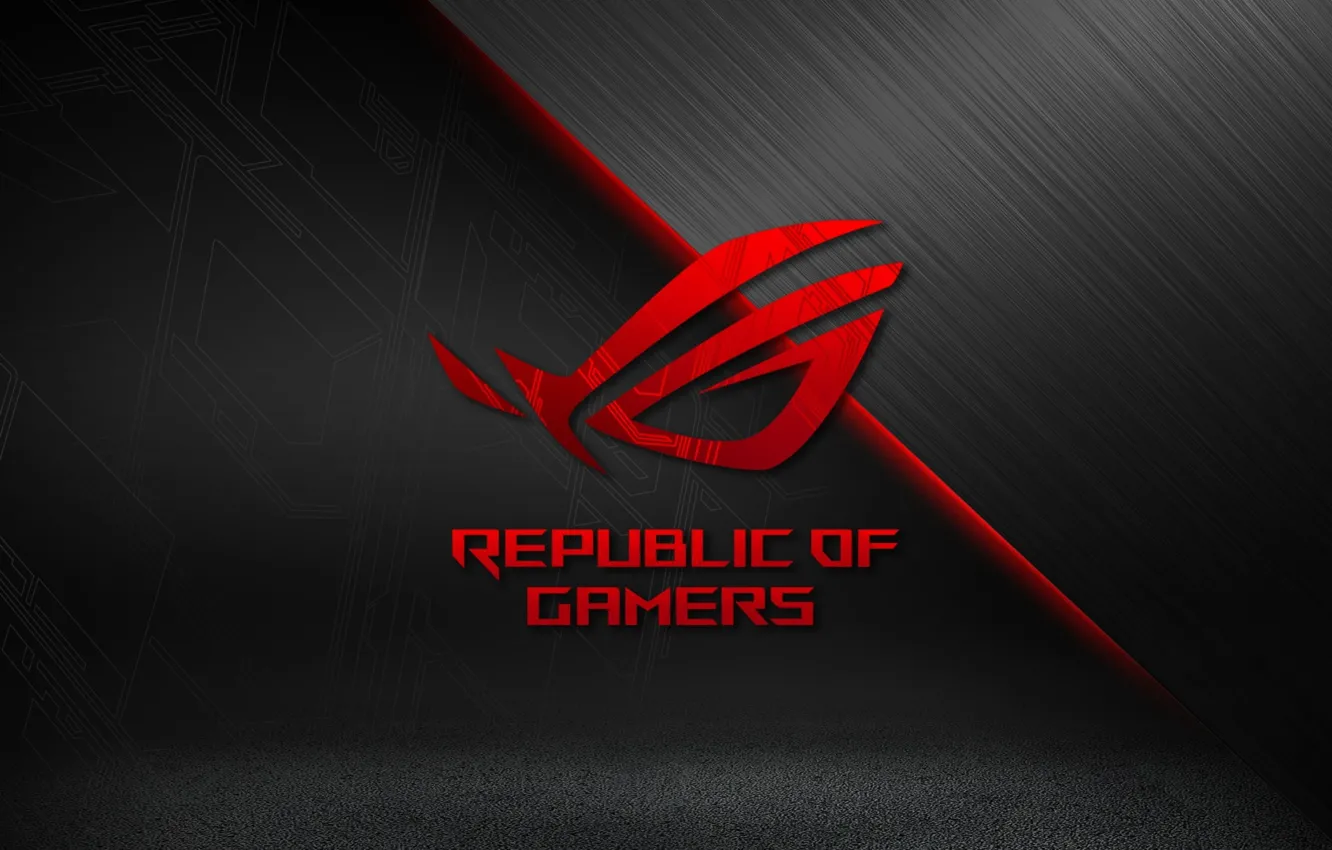 Фото обои high-tech, Логотип, Logo, ASUS, Digital Art, brand, Republic Of Gamers, Asus ROG