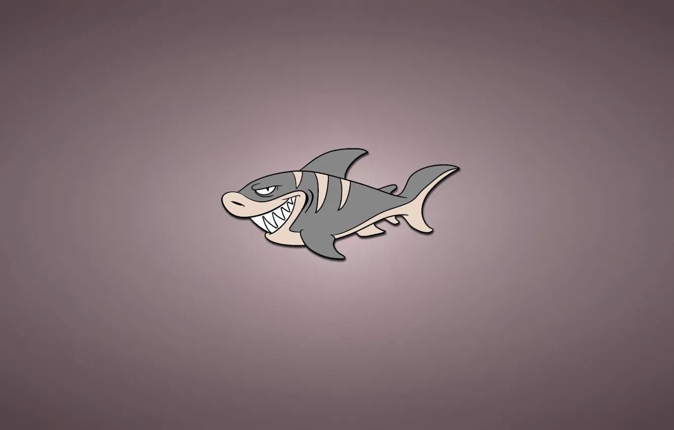 Фото обои минимализм, рыба, акула, светлый фон, shark, fish