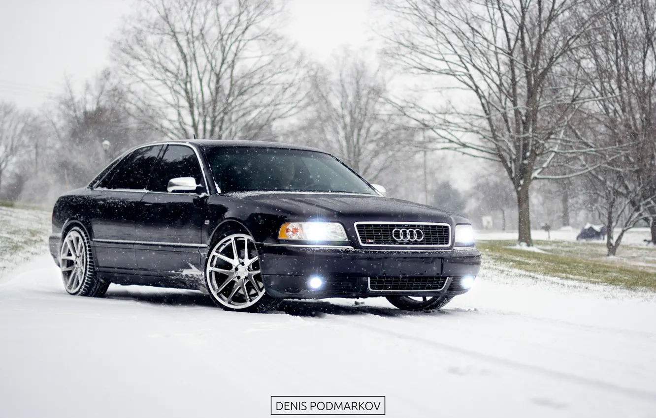 Фото обои Audi, winter, a8