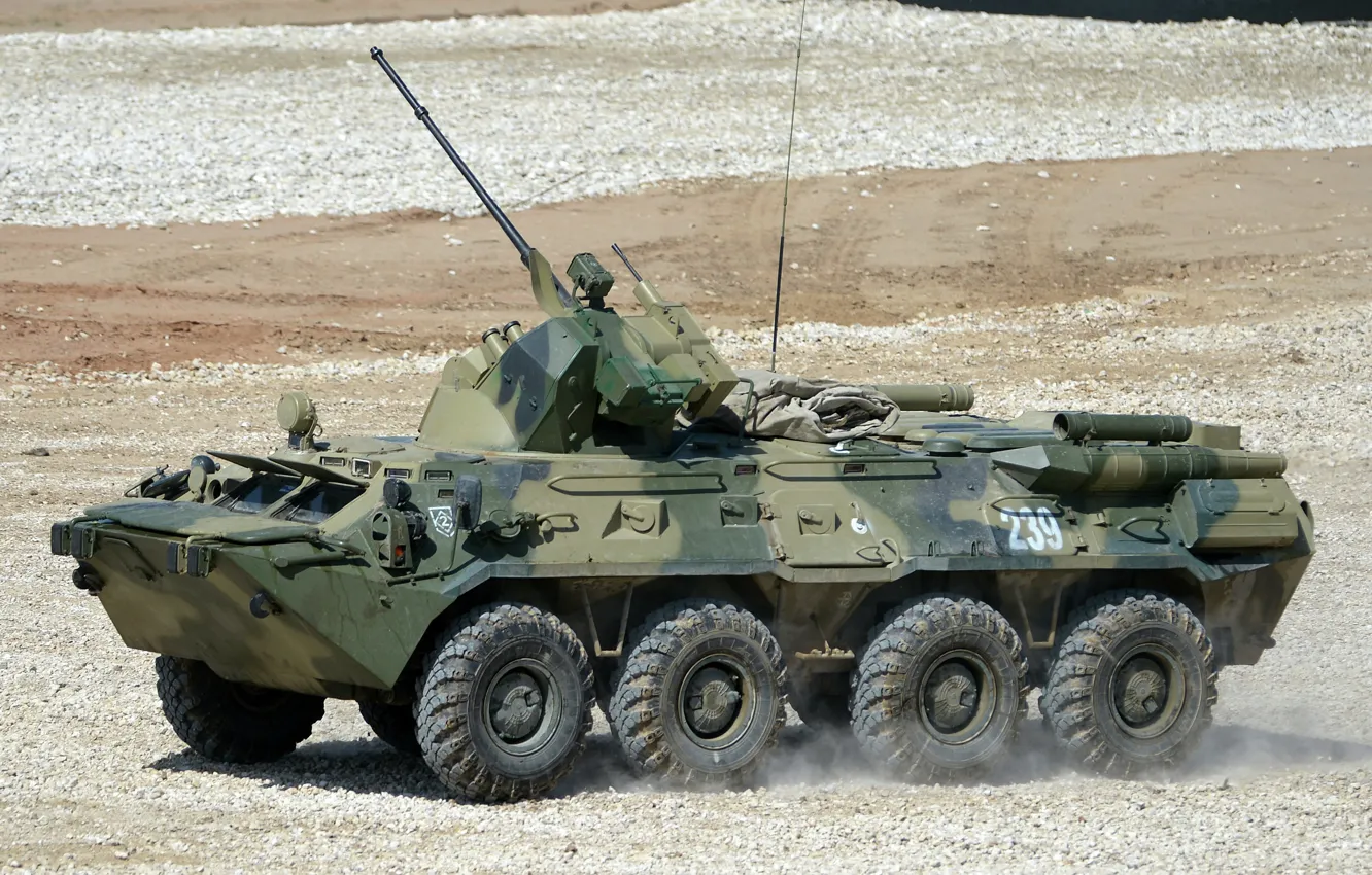 Фото обои машина, боевая, бронетранспортёр, пехоты, БТР-80\82