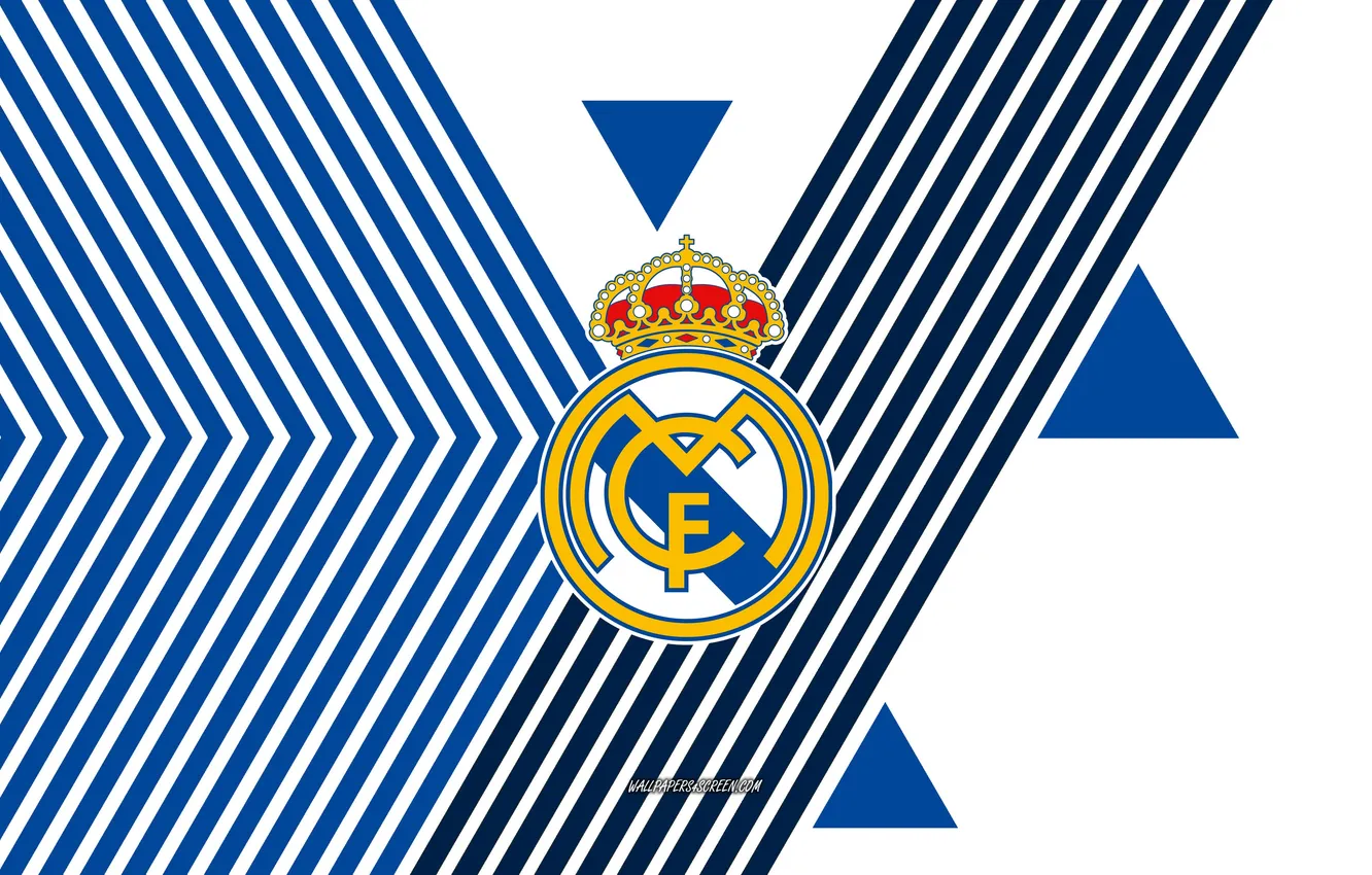 Фото обои Logo, Real Madrid, La Liga, Emblem, Real Madrid CF, Badge, Crest