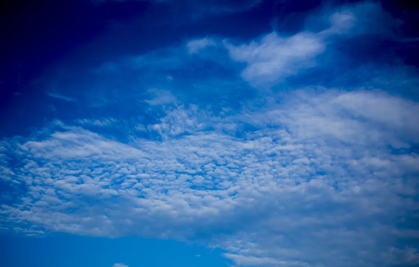 Фото обои облака, голубое, Небо
