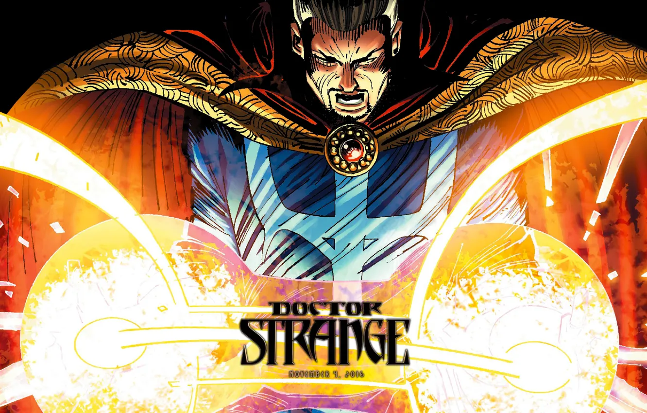 Фото обои Marvel, comics, mage, Doctor Strange