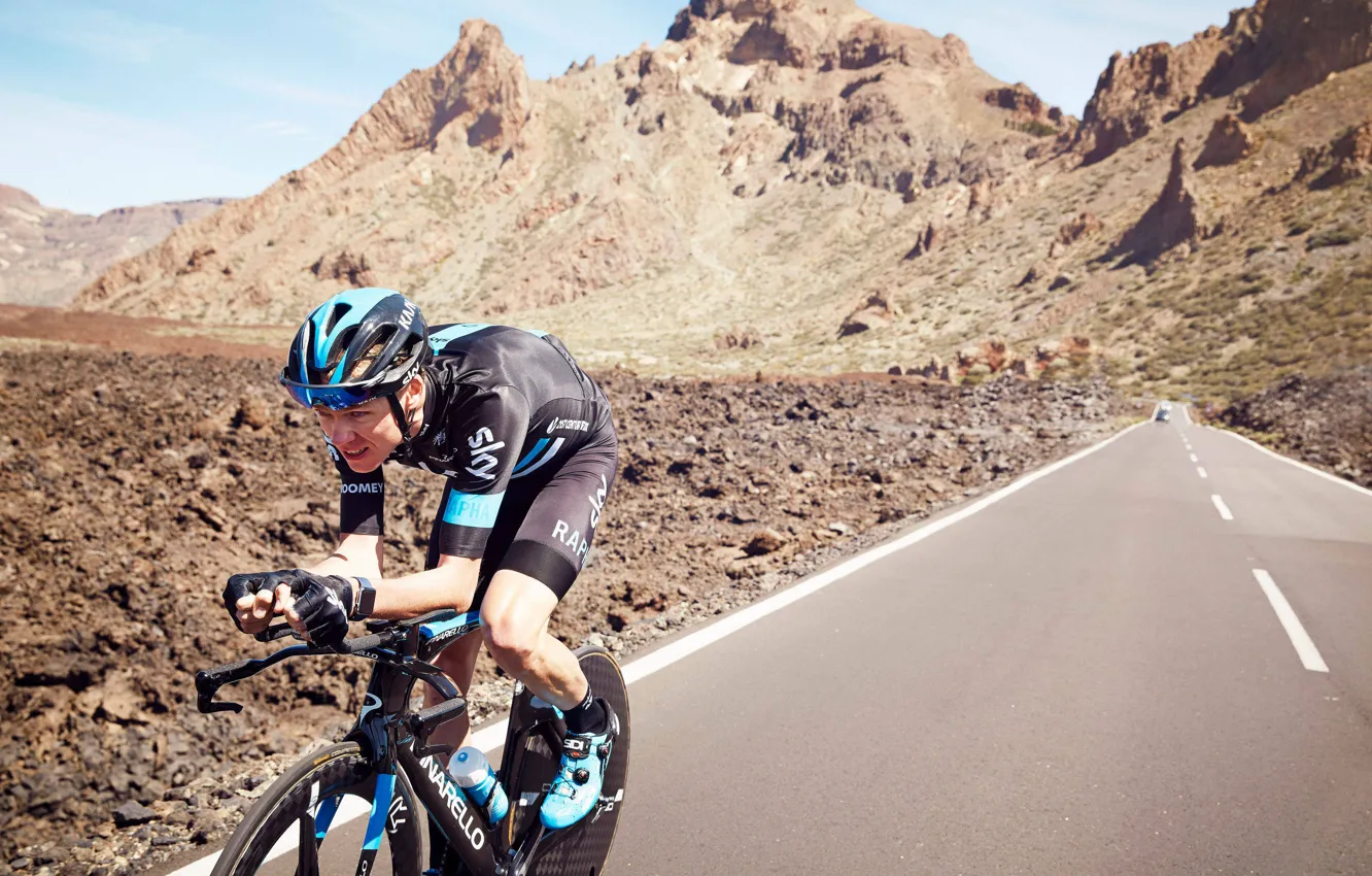 Фото обои гонка, спортсмен, велосипедист, велоспорт, Tour de France, ride, Chris Froome, Кристофер Фрум