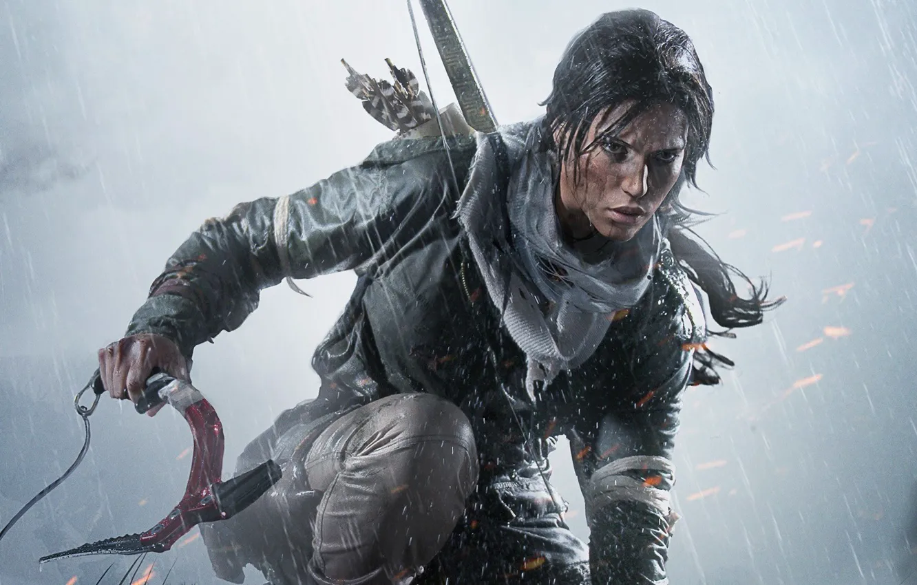 Фото обои Lara Croft, rise of tomb raider, восхождение тамбовского налётчика, Лариса Кротова
