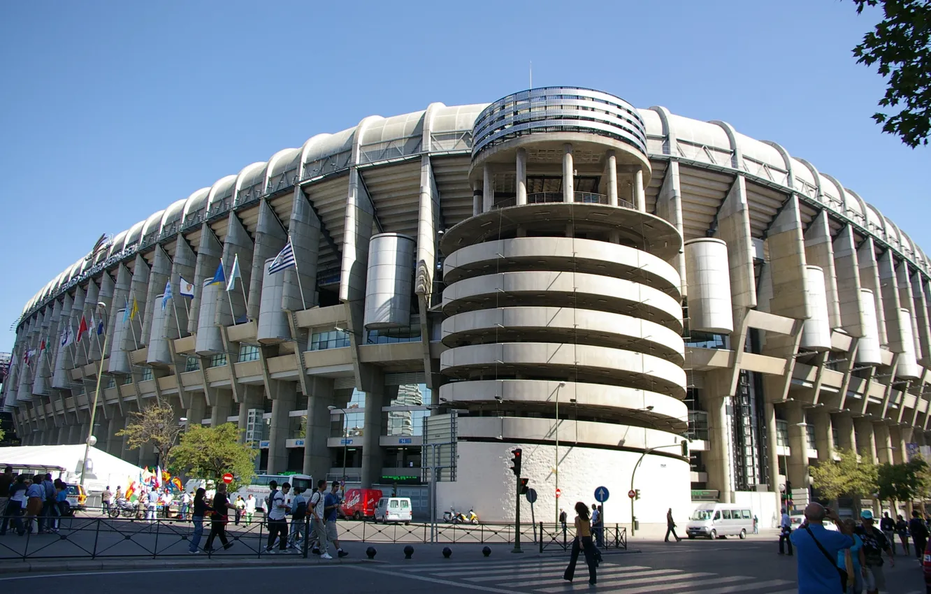 Фото обои Испания, стадион, Сантьяго Бернабеу, Spain, Реал Мадрид, Real Madrid, Santiago Bernabéu, Сливочные