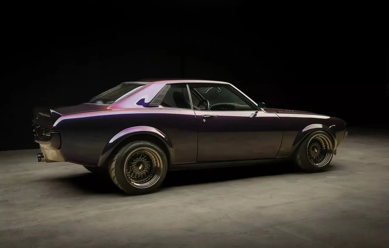 Фото обои Toyota, vehicle, classic car, Toyota Celica, Powered 1977, purple cars