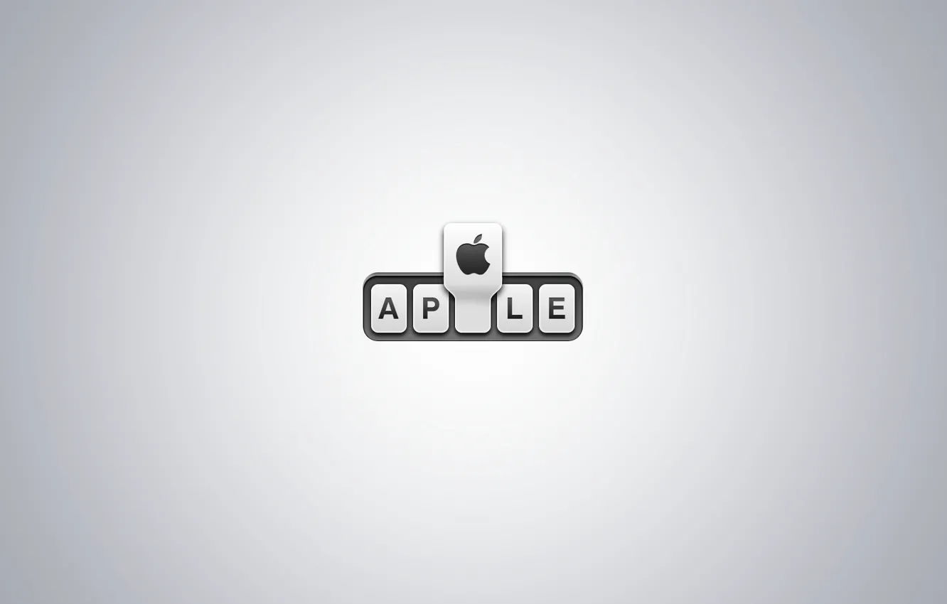 Фото обои apple, яблоко, логотип, огрызок, эпл