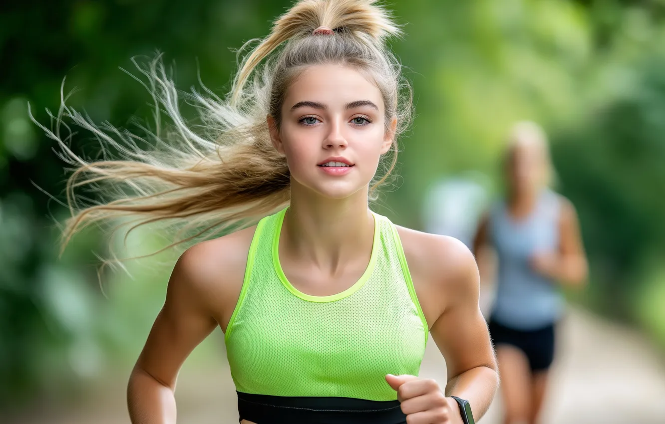 Фото обои athlete, AI Art