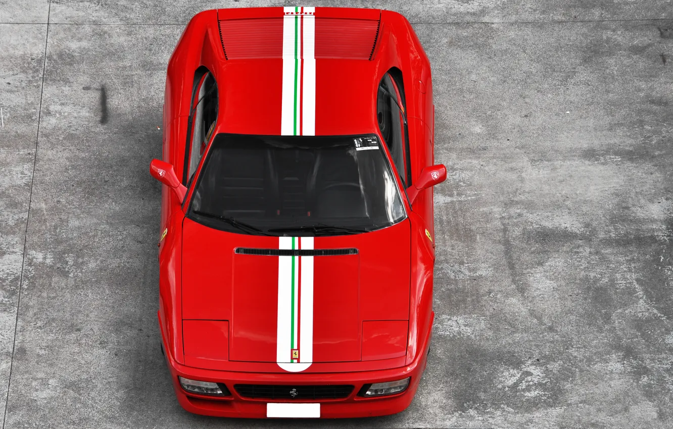 Фото обои Ferrari, Red, Italia, 355