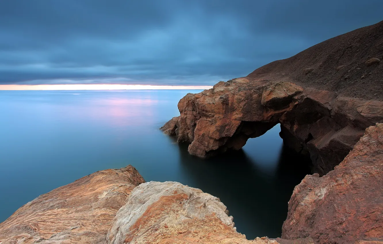 Фото обои море, пейзаж, скалы