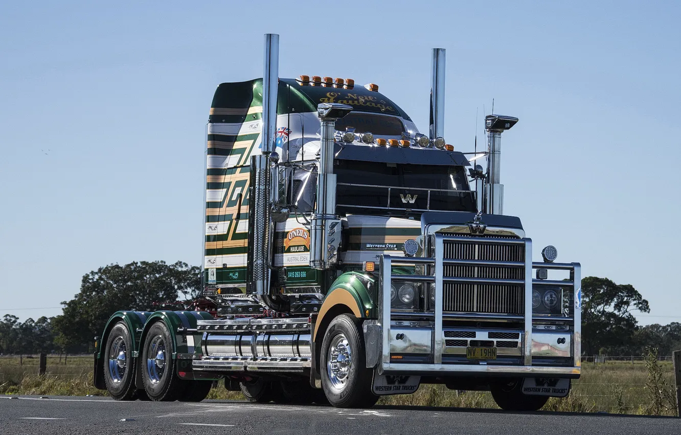 Фото обои Green, Western Star, O'Neils, Haulage