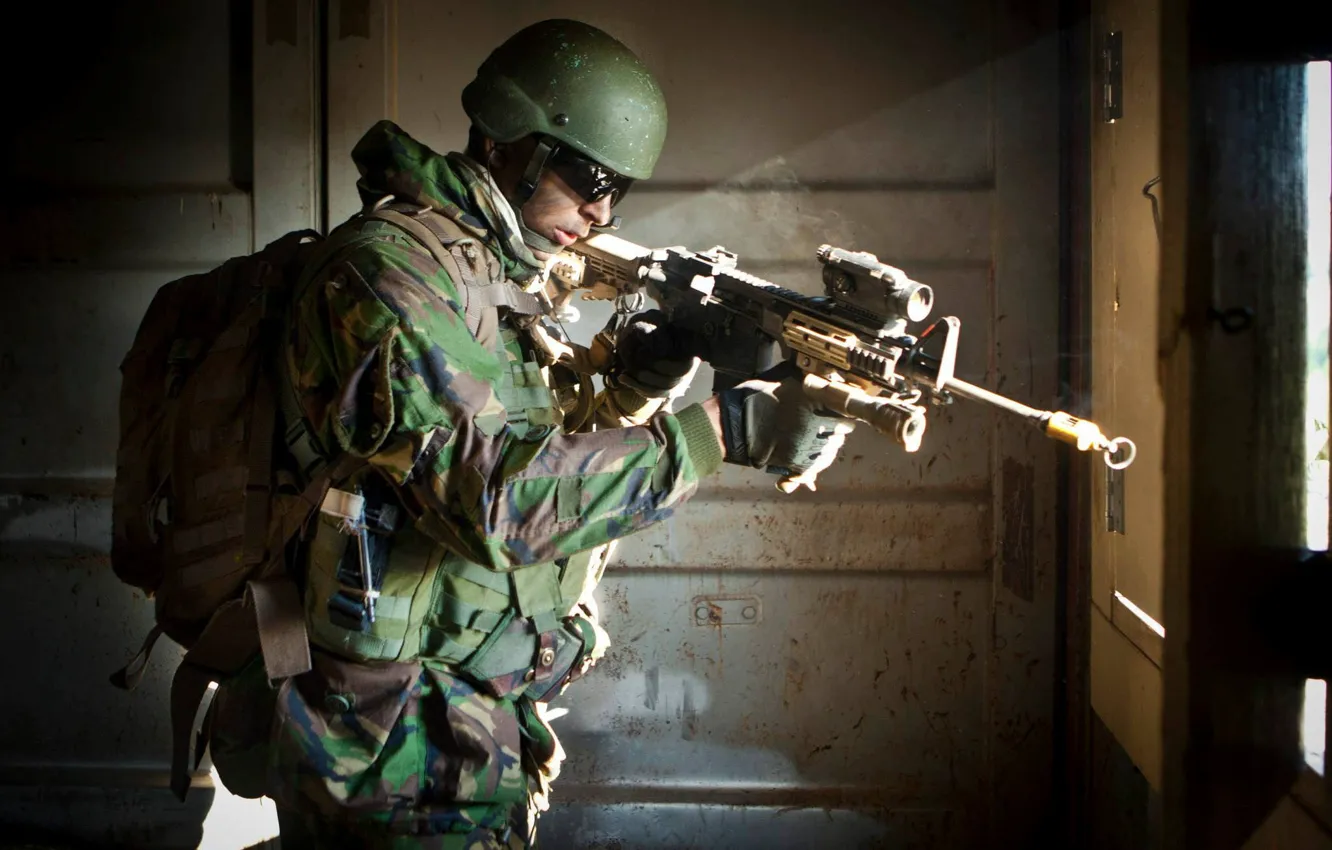 Фото обои оружие, солдат, Royal Netherlands Army