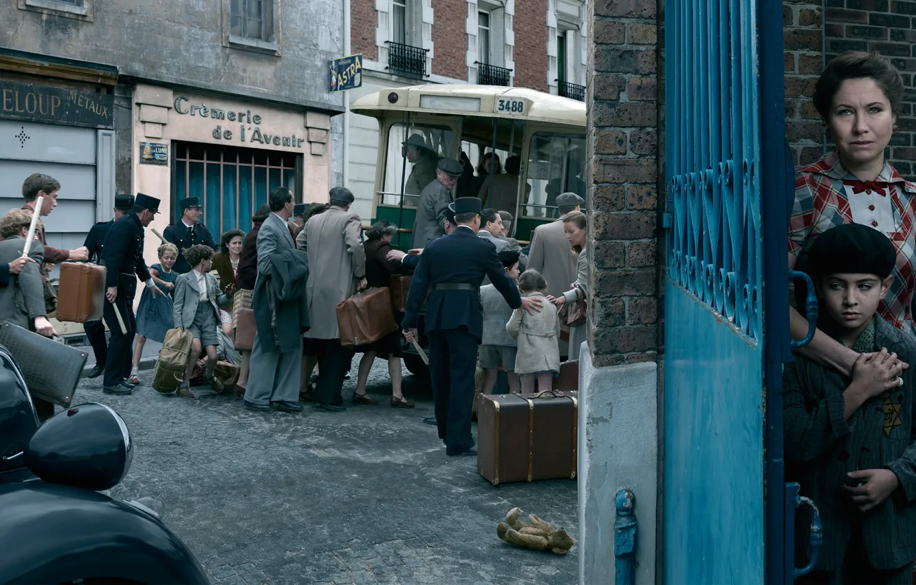 Фото обои город, Париж, полиция, история, 1942, Stories