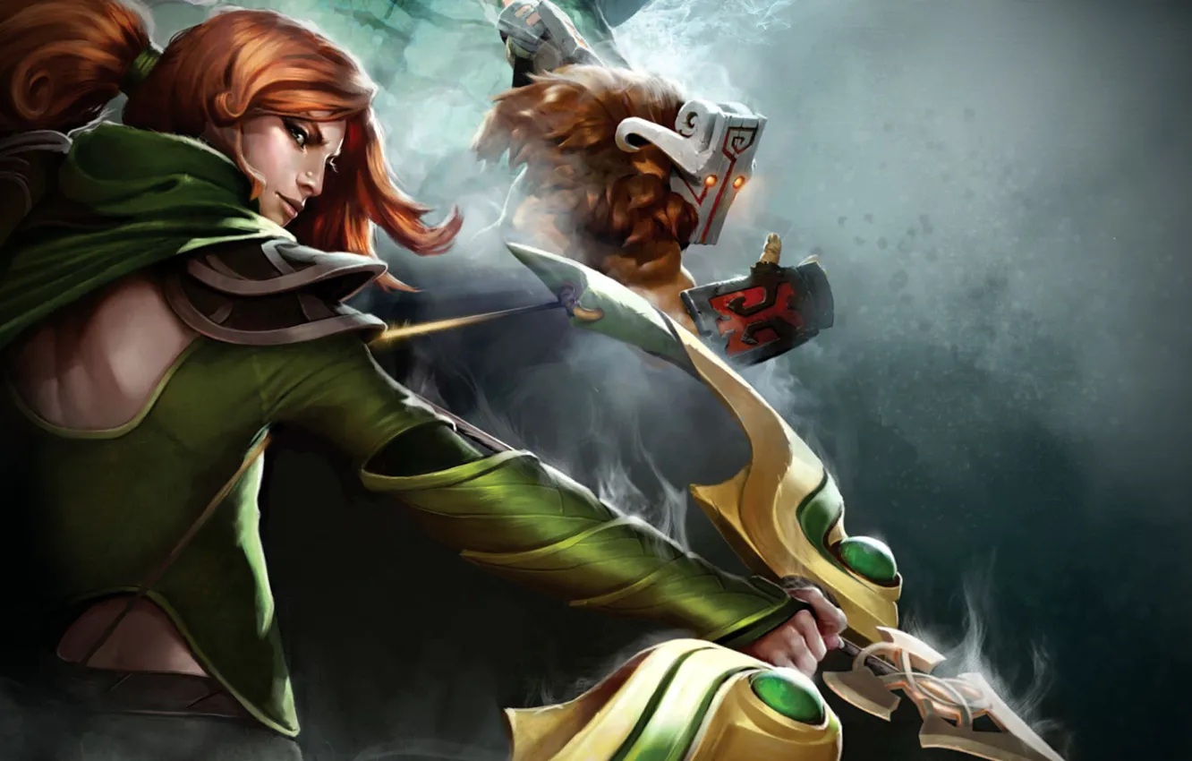 Фото обои dota2, windranger, jagernaut