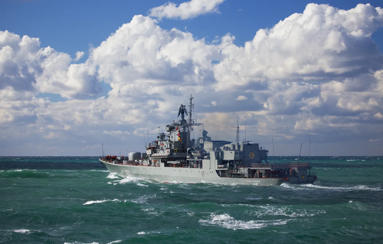 Фото обои Корабли, Украина, Флот, ВМСУ, Гетман Сагайдачный, F130, ВМС Украины