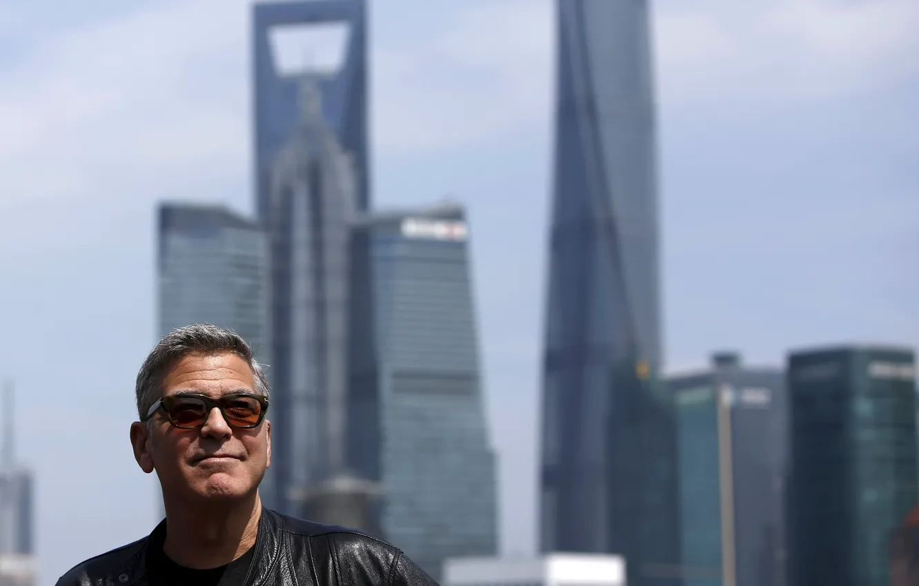 Фото обои город, фон, George Clooney