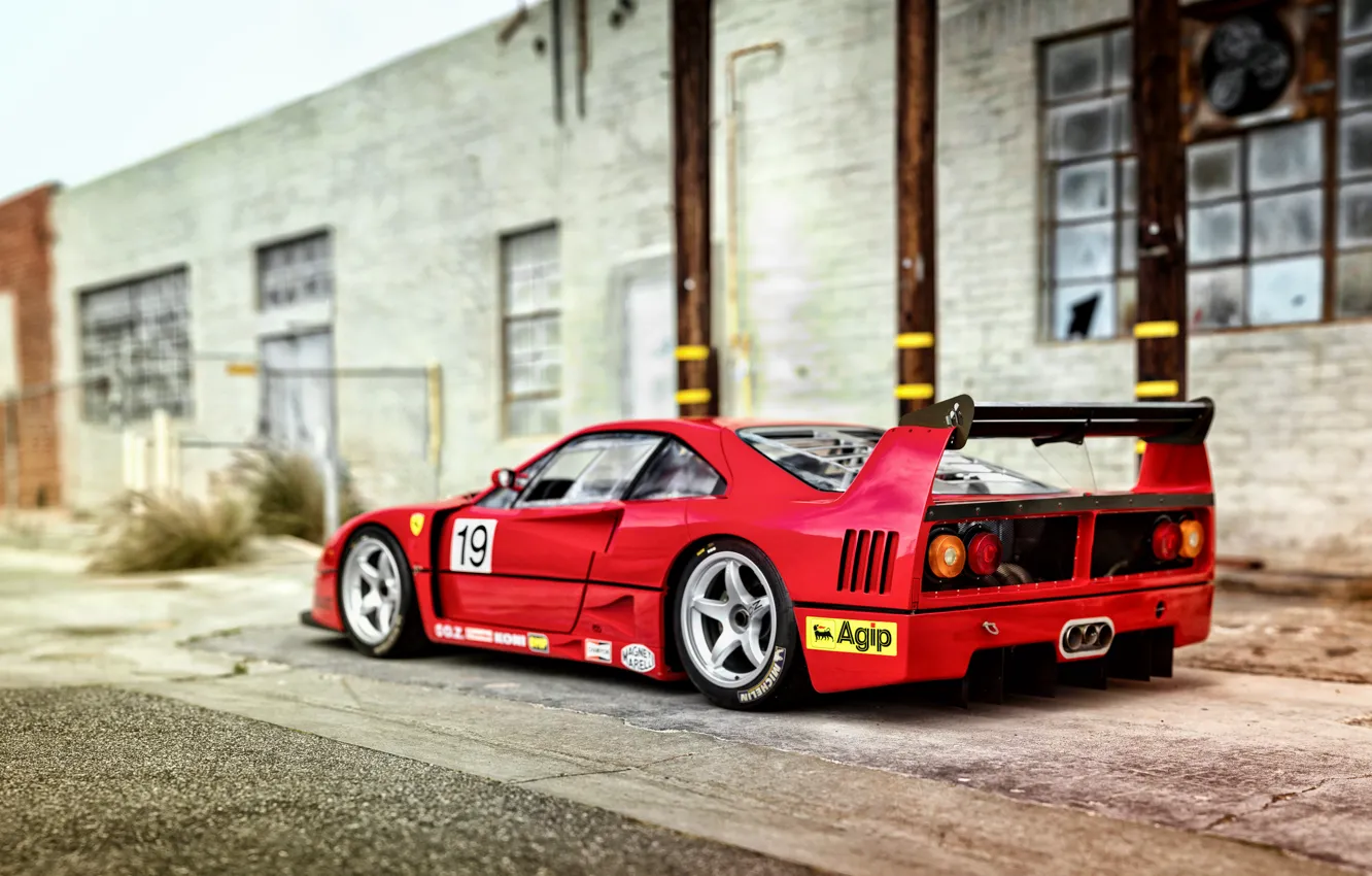 Фото обои Ferrari, F40, феррари, Pininfarina, 1994, Michelotto