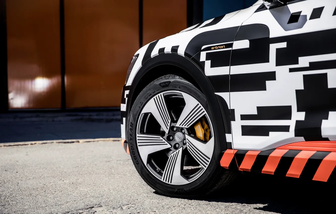 Фото обои Audi, колесо, диск, 2018, E-Tron Prototype