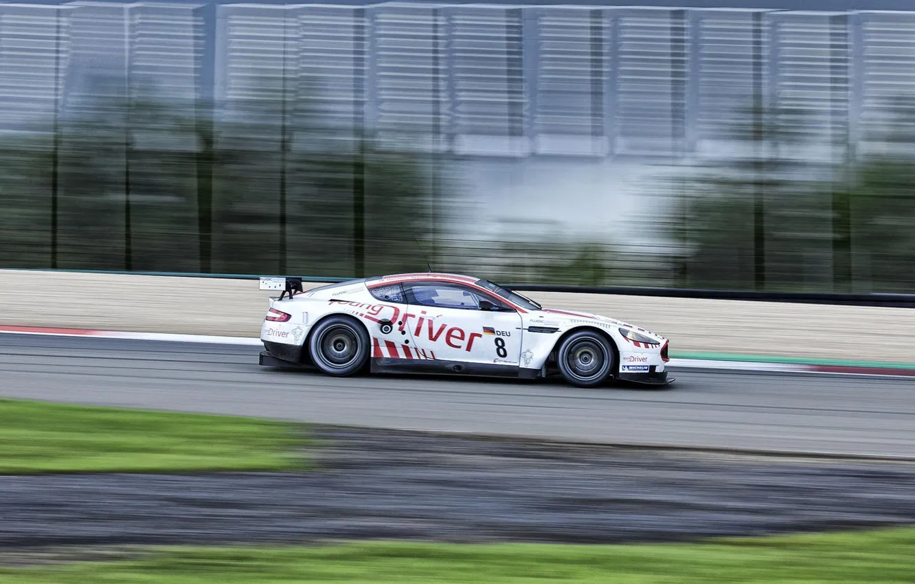 Фото обои Aston Martin DBR9, Nurburgring, FIA GT1 World Championship