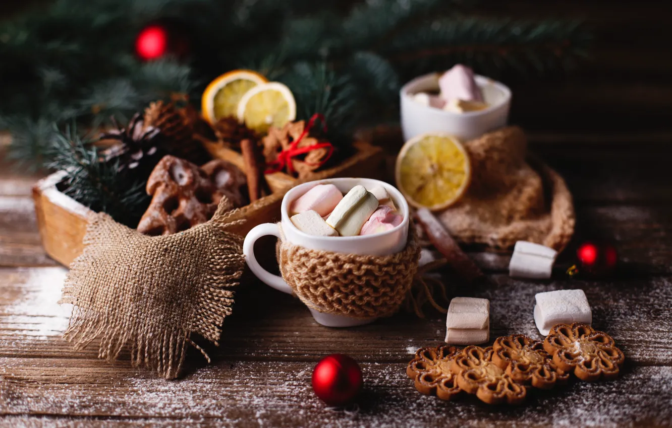 Фото обои праздник, апельсин, шоколад, печенье, корица, Christmas, выпечка, chocolate