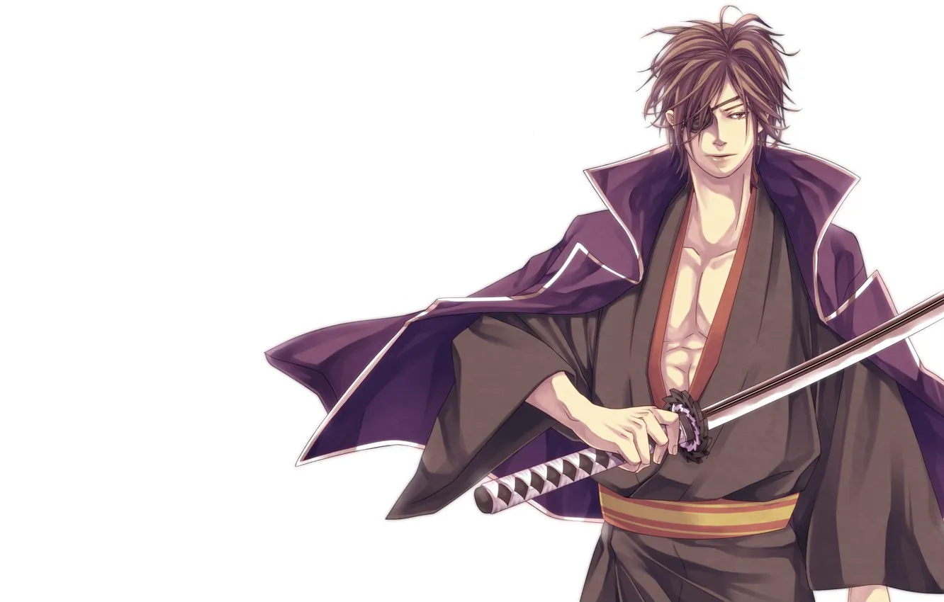 Фото обои меч, катана, мужчина, парень, Sengoku Basara, Эпоха Смут