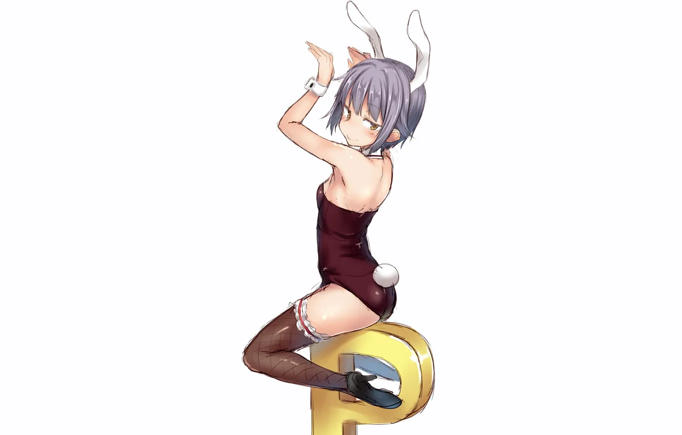 Фото обои girl, sexy, ass, cleavage, thighhighs, legs, boobs, anime