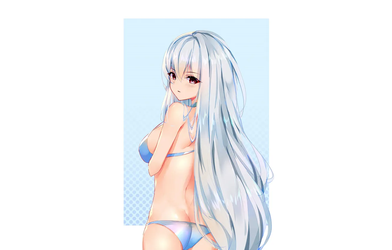 Фото обои girl, sexy, ass, long hair, anime, beautiful, pretty, butt