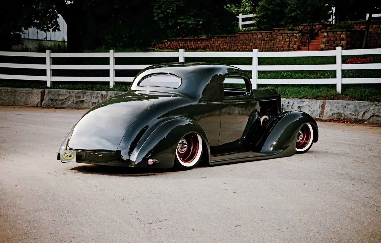 Фото обои Coupe, Tuning, Packard, Low, Modified, Old car
