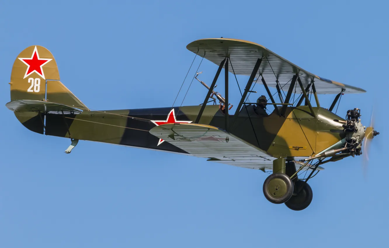 Фото обои многоцелевой, Polikarpov, биплан, Po-2