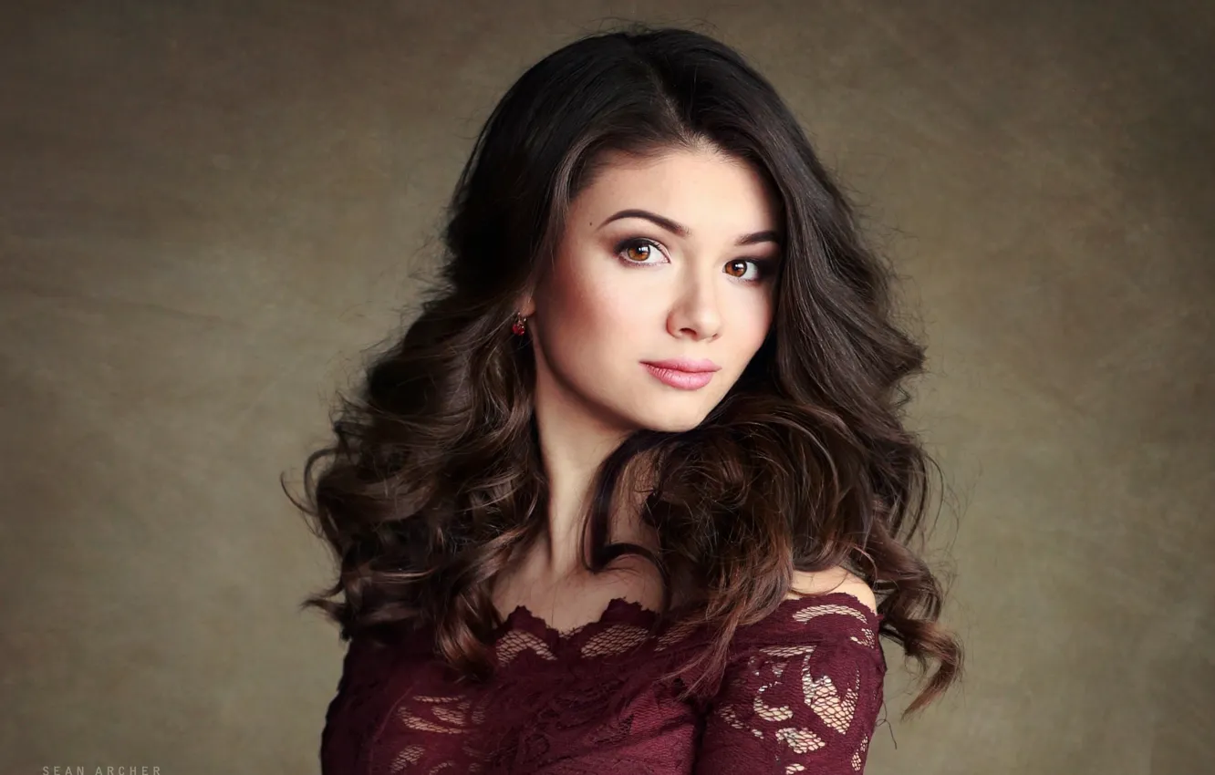 Фото обои model, pose, close up, Sean Archer, Lace Top