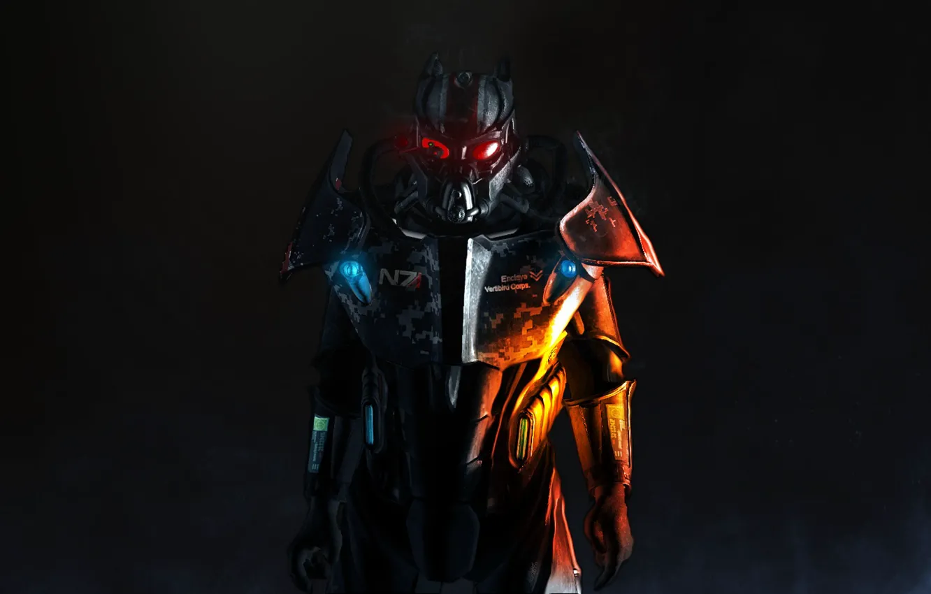 Фото обои fallout 3, armor, steel, Enclave Powered Armor