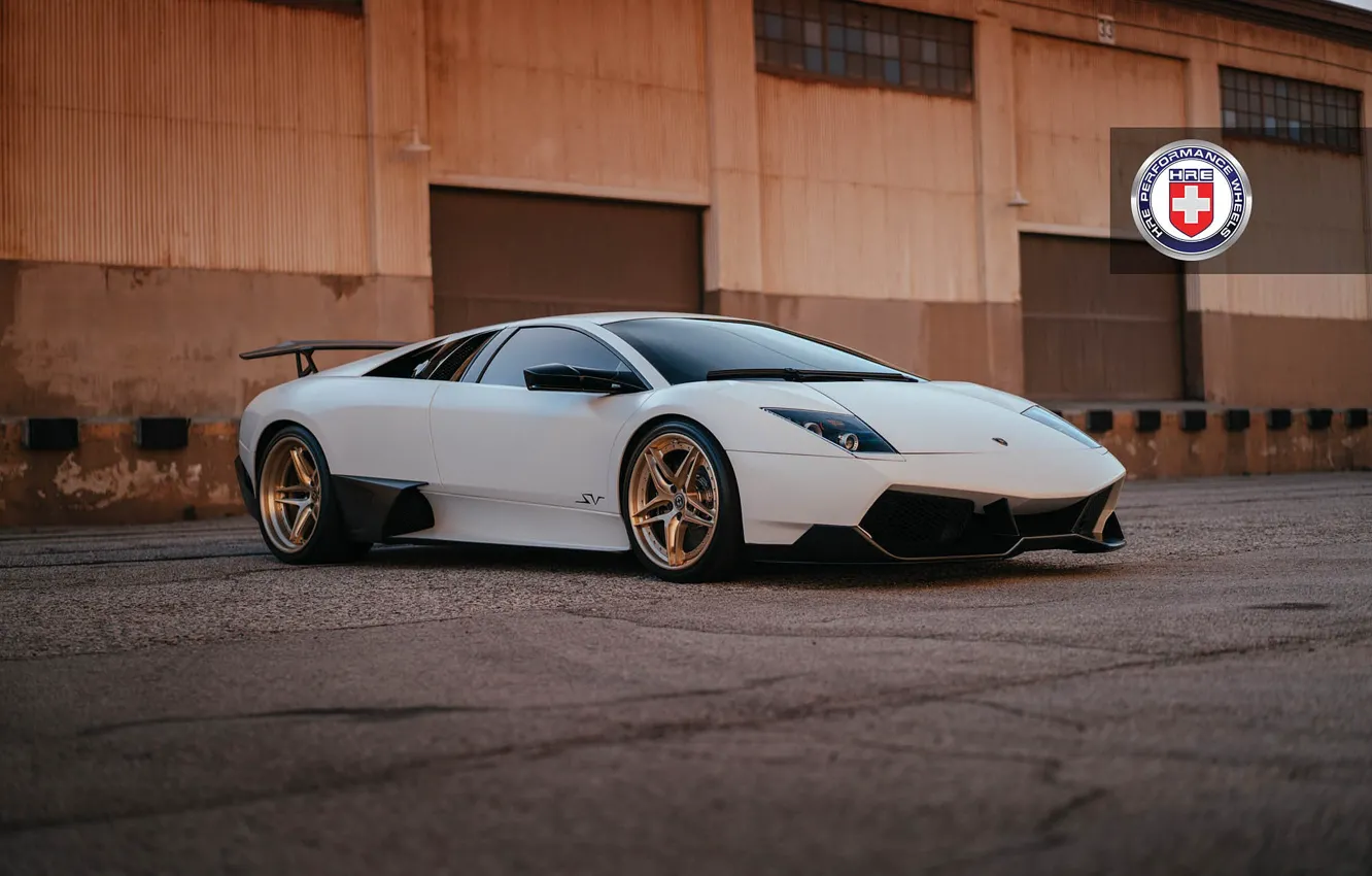 Фото обои Lamborghini, with, Murcielago, HRE