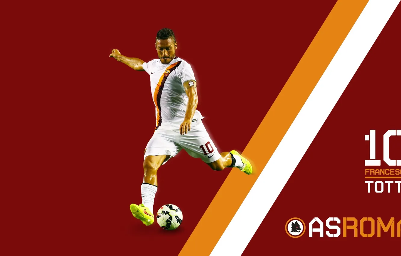 Фото обои wallpaper, sport, football, player, AS Roma, Francesco Totti