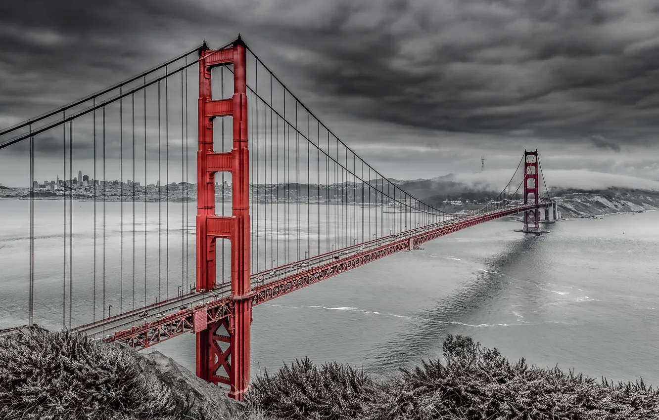 Фото обои USA, Golden Gate Bridge, San Fransisco