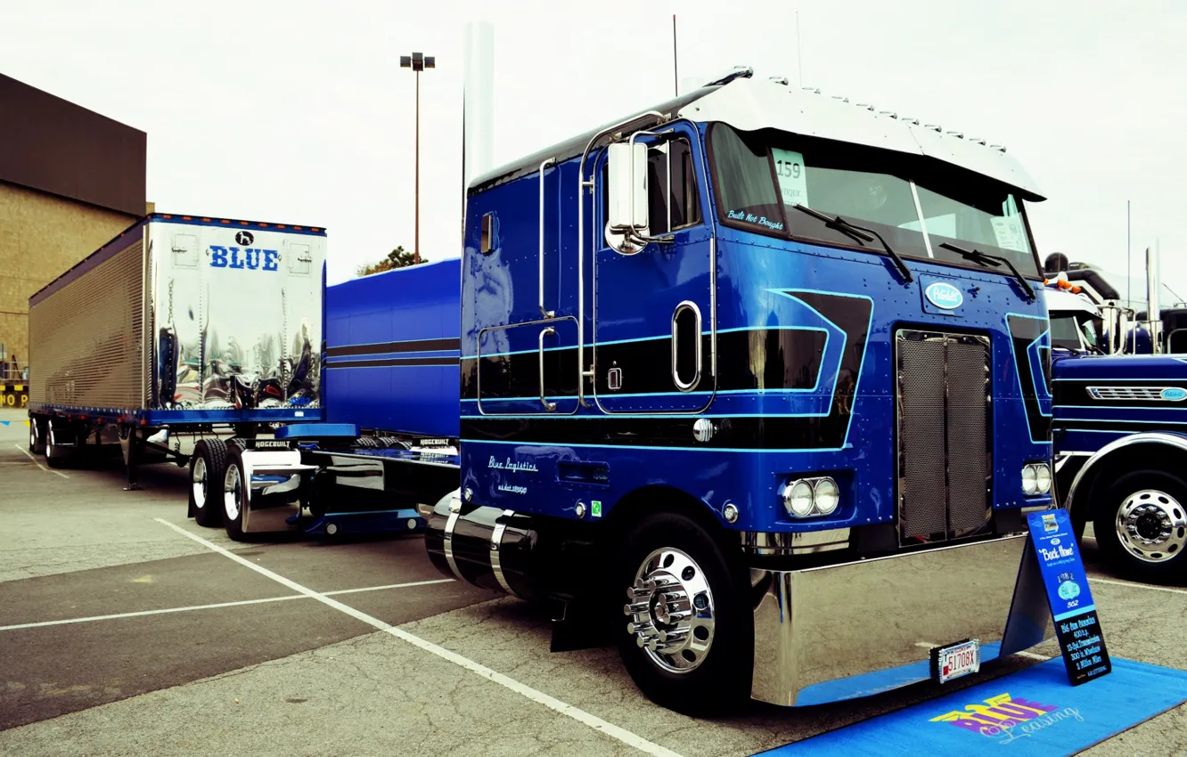 Фото обои Blue, Truck, Peterbilt