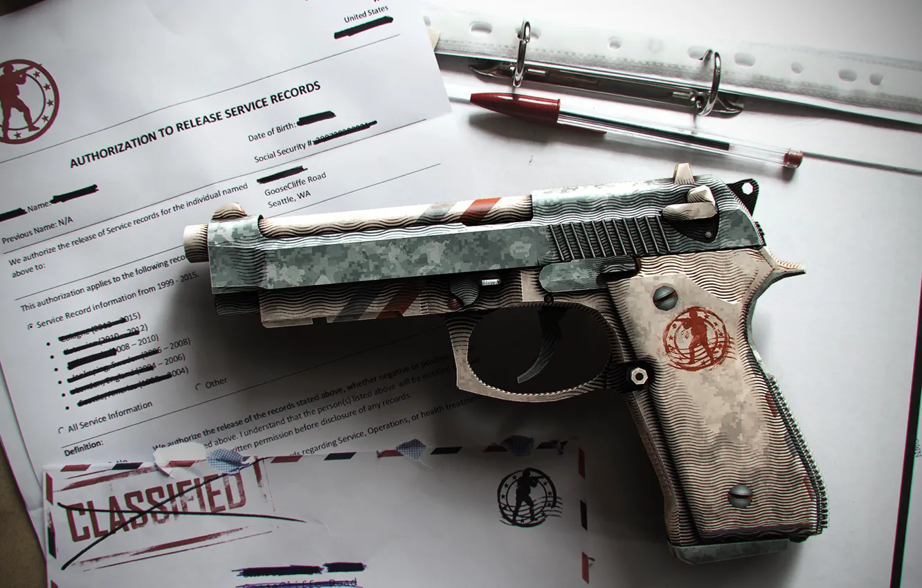 Фото обои Оружие, Valve, counter-strike, global offensive, csgo, Weapon, Beretta, cs:go