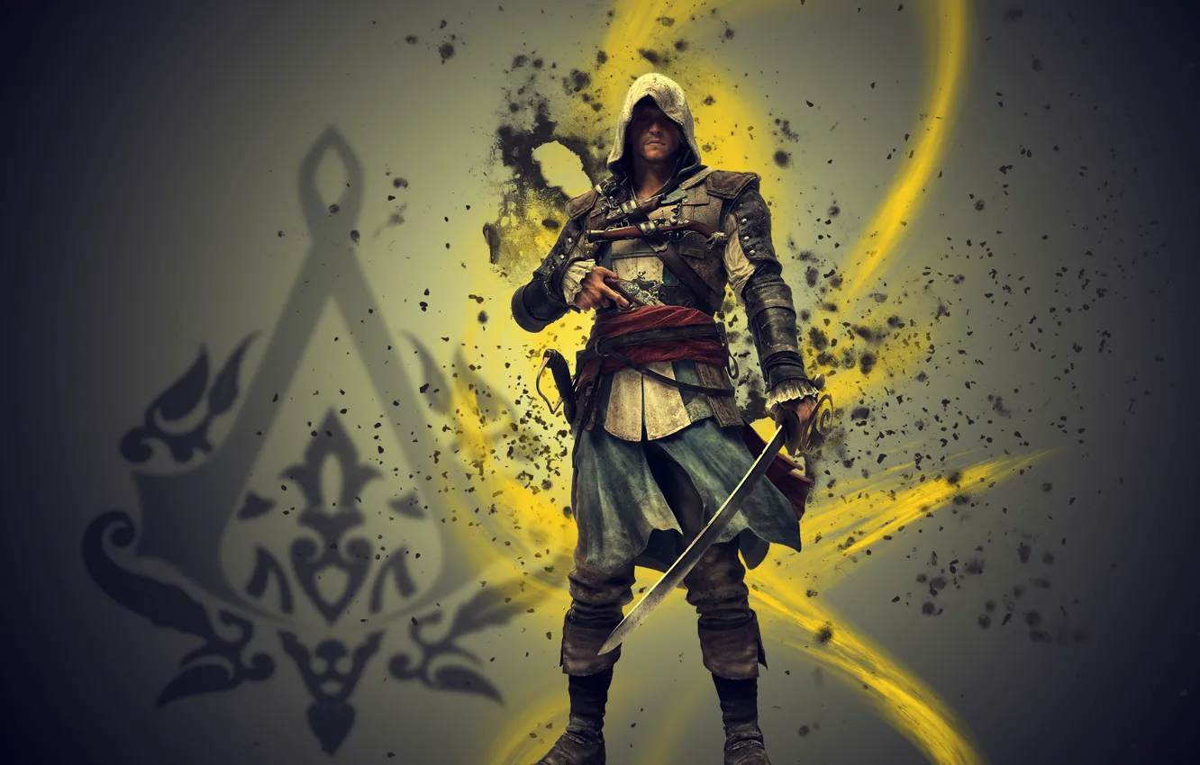 Фото обои assassin, edvard kenway, assassins creed 4 black flag, эдвард кенуэй