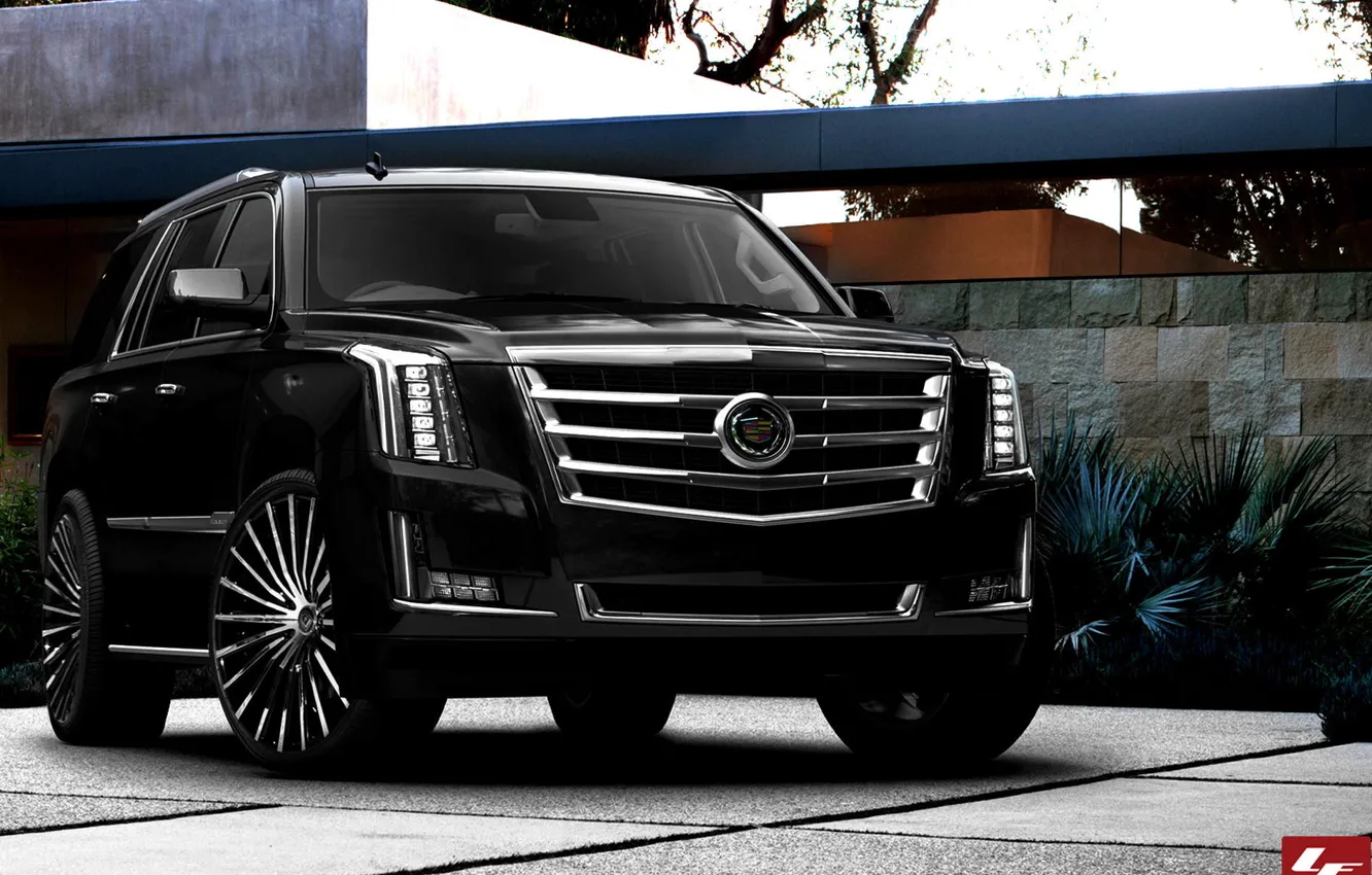 Фото обои Cadillac, Escalade, black, tuning, 2015