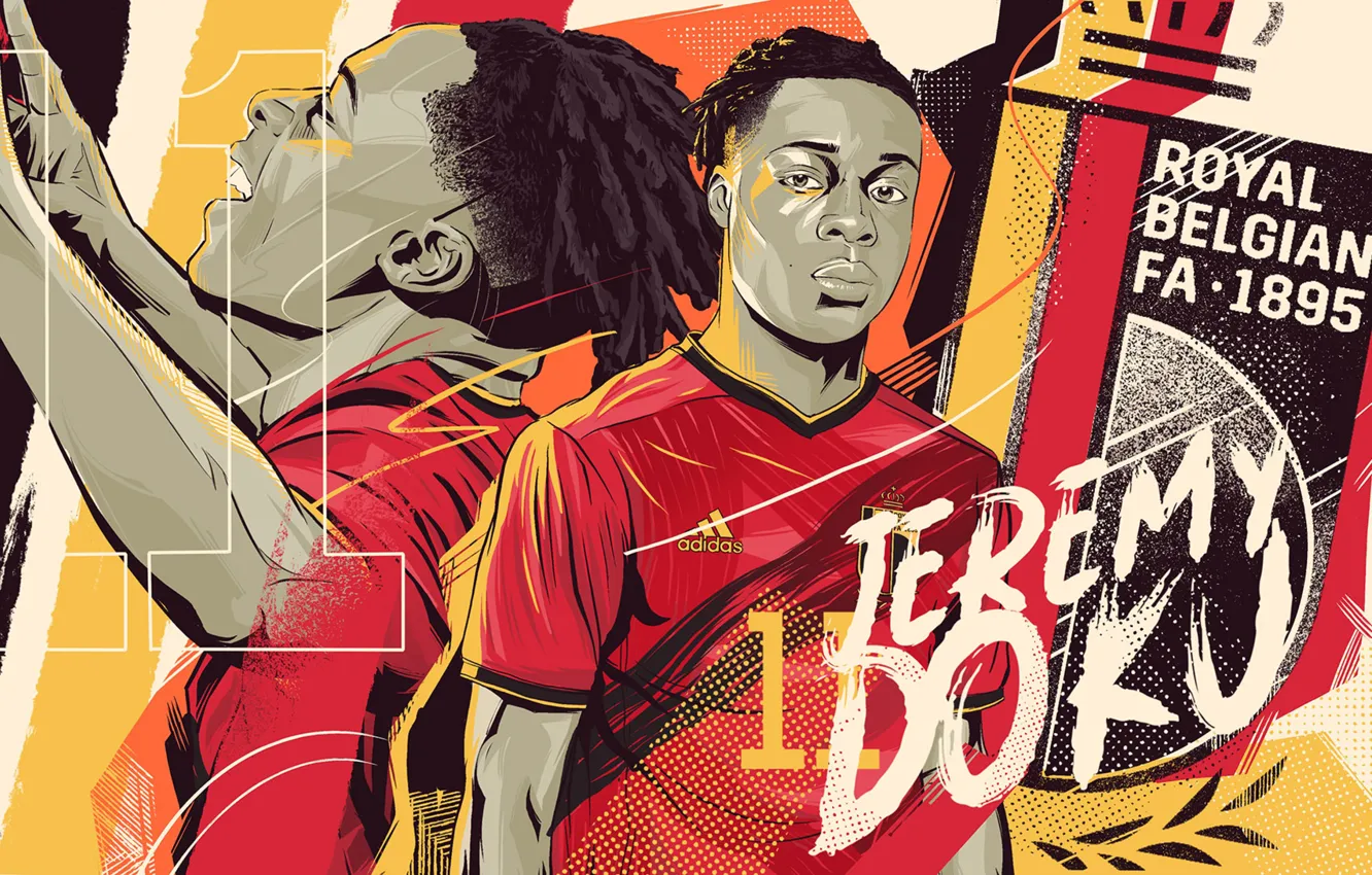 Фото обои football, Sport, Jeremy Doku