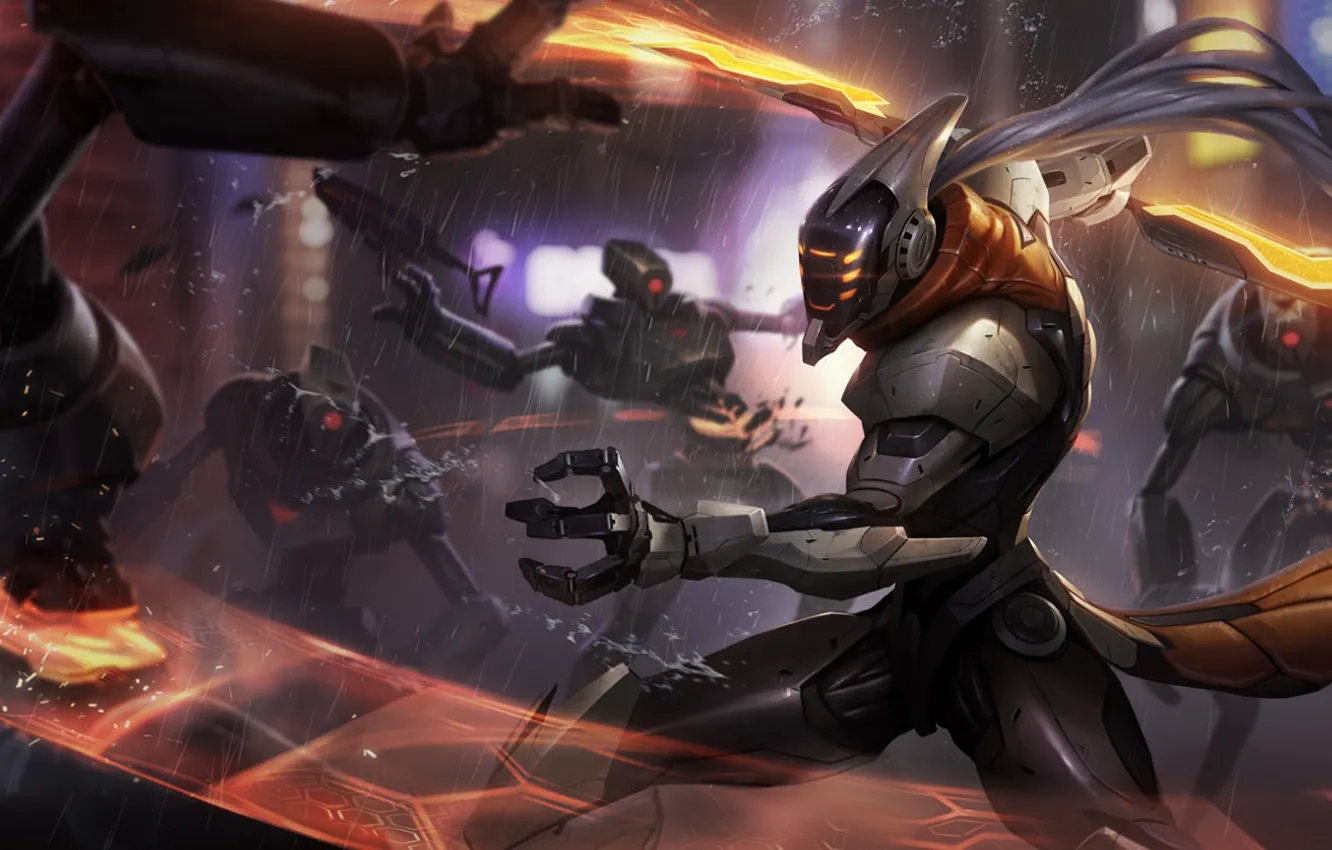 Фото обои League of legends, LoL, skin, splash art, Master YI