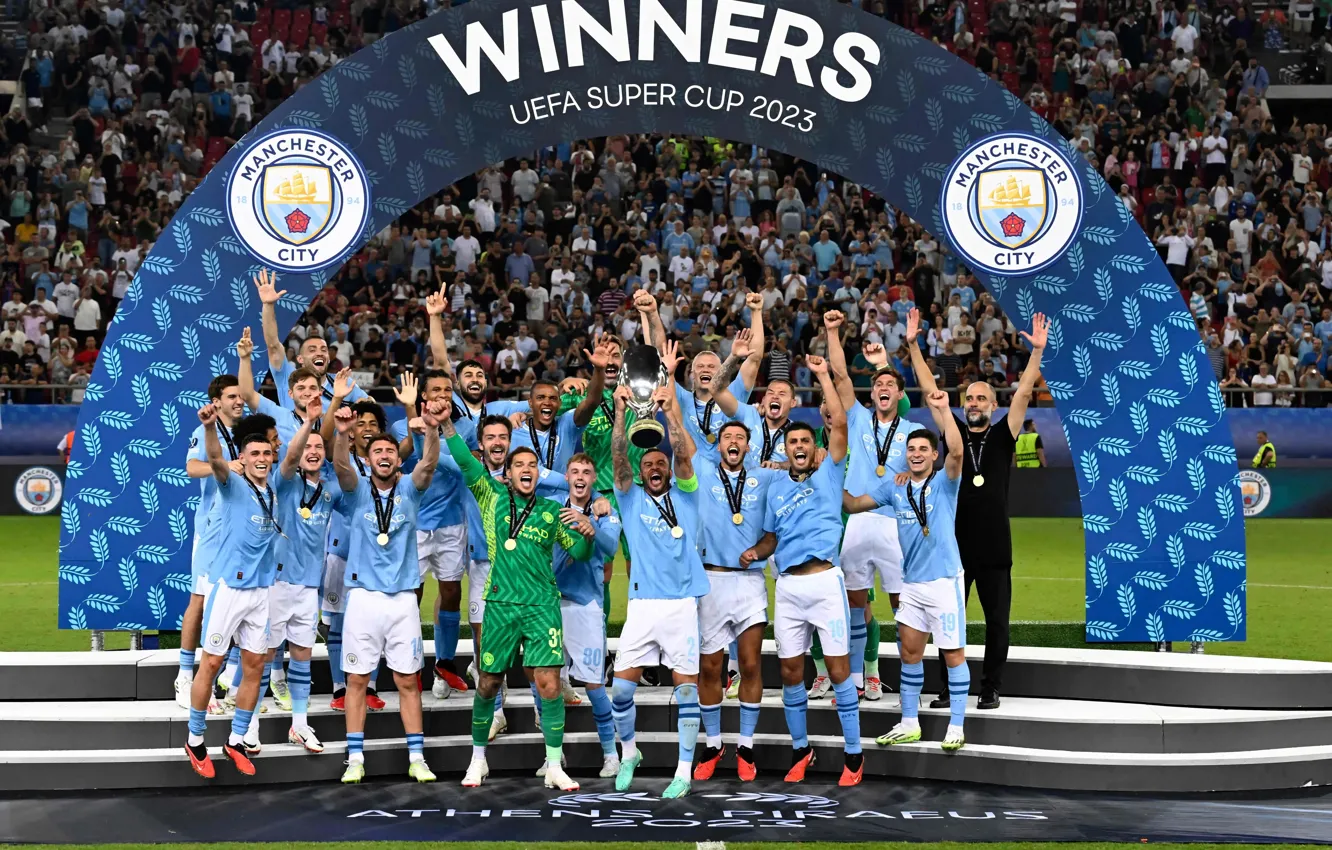 Фото обои финал, Манчестер Сити, Manchester city, UEFA SUPER CUP 2023, суперкубок УЕФА 2023