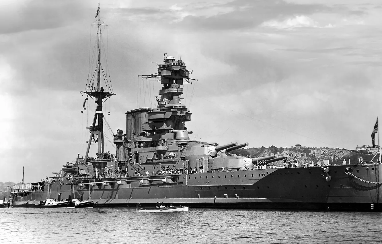 Фото обои Великобритания, линкор, 1930 года, Королевский Флот, HMS Barcham