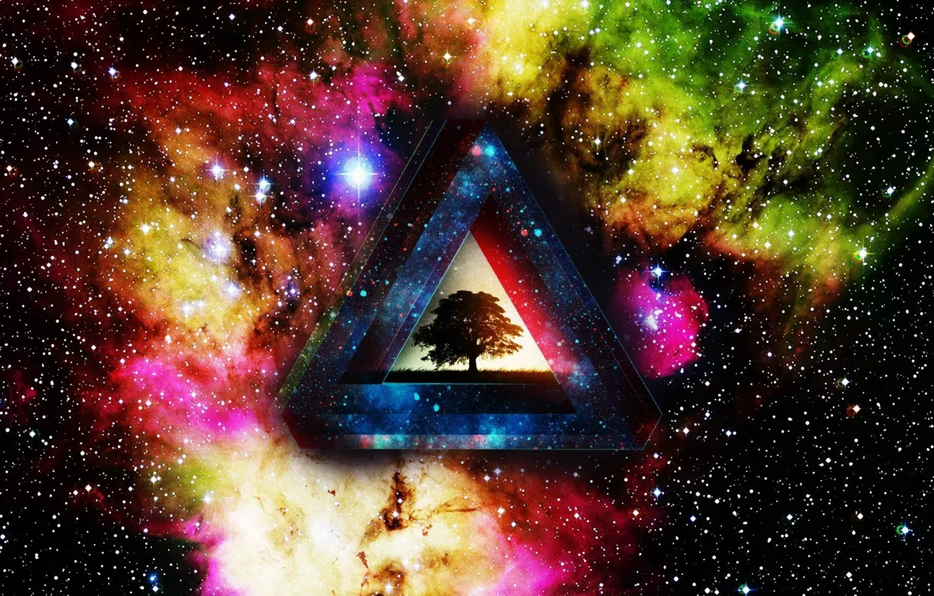 Фото обои Pink Floyd, Progressive rock, the dark side of the moon, the album cover, a prism