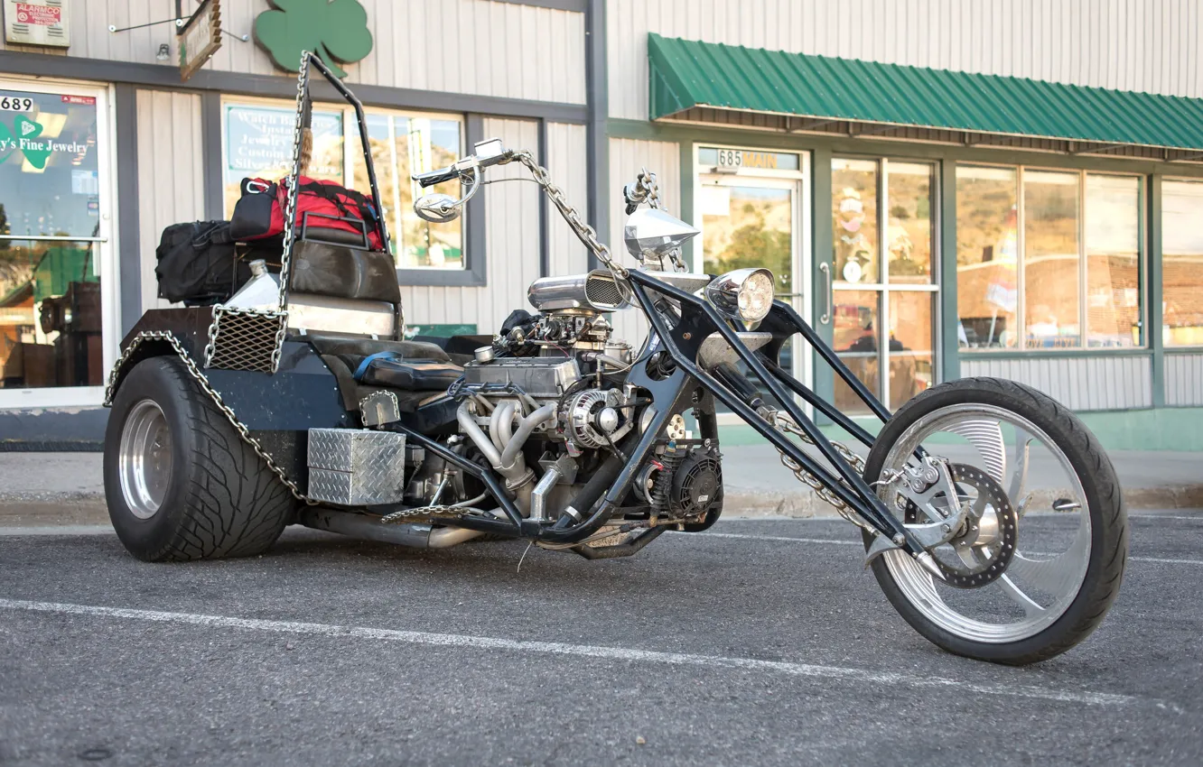 Фото обои мотоцикл, байк, трехколесный