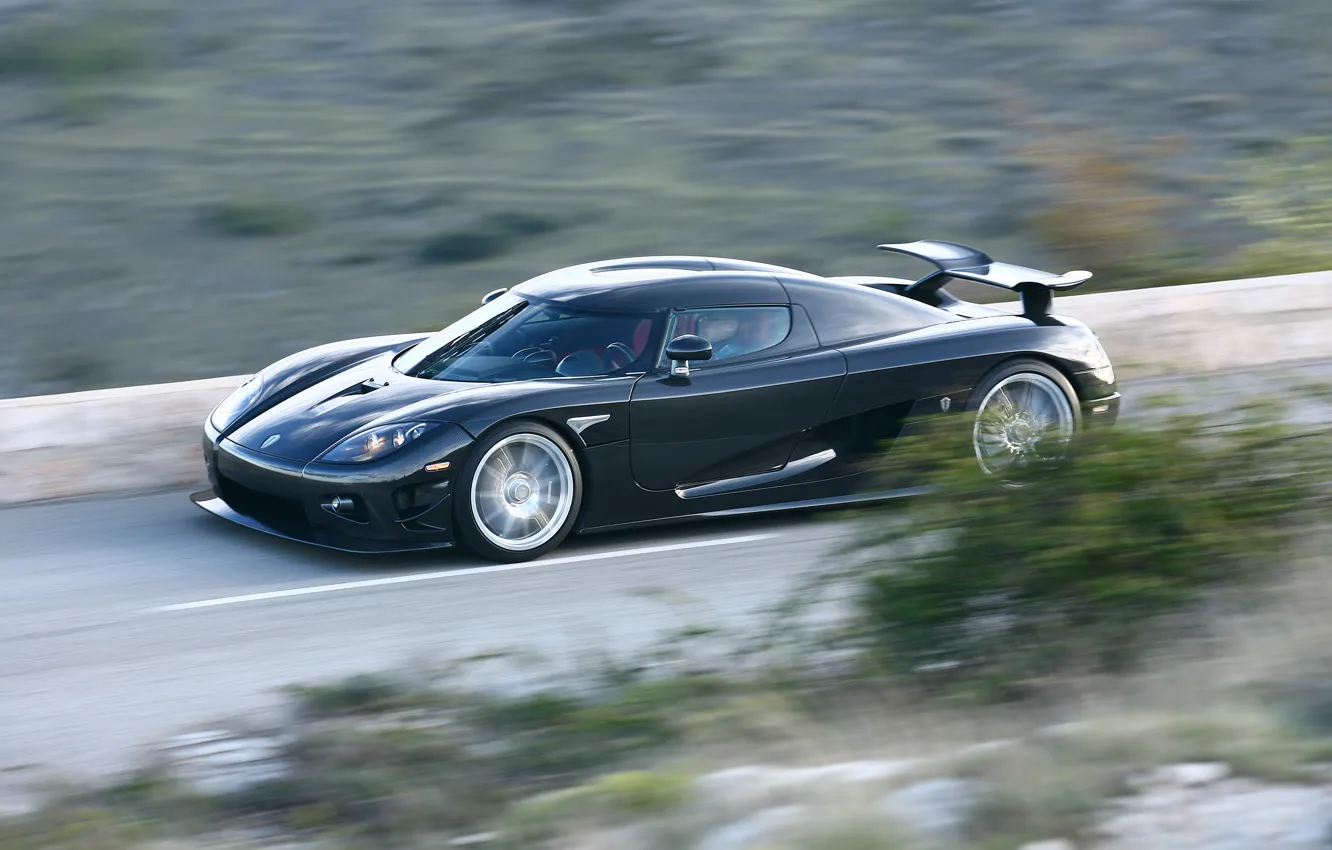Фото обои дорога, скорость, Koenigsegg, суперкар, CCXR