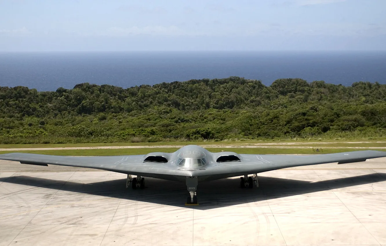 Фото обои стоянка, Spirit, B-2, Northrop