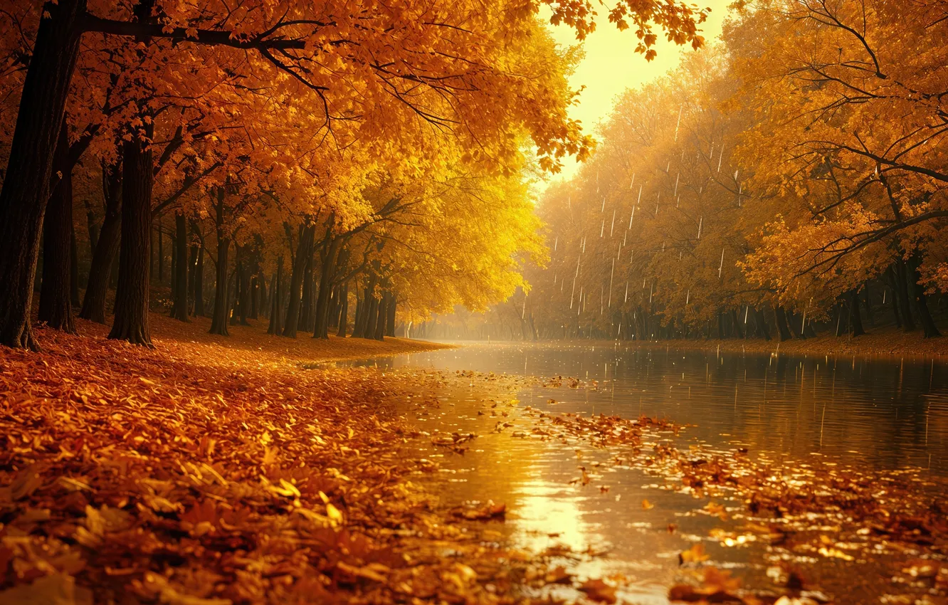 Фото обои trees, autumn, foliage