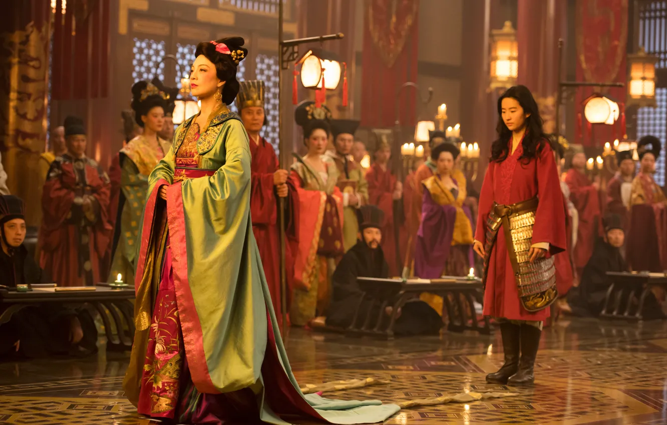Фото обои Disney, Mulan, Yifei Liu, Ming-Na Wen